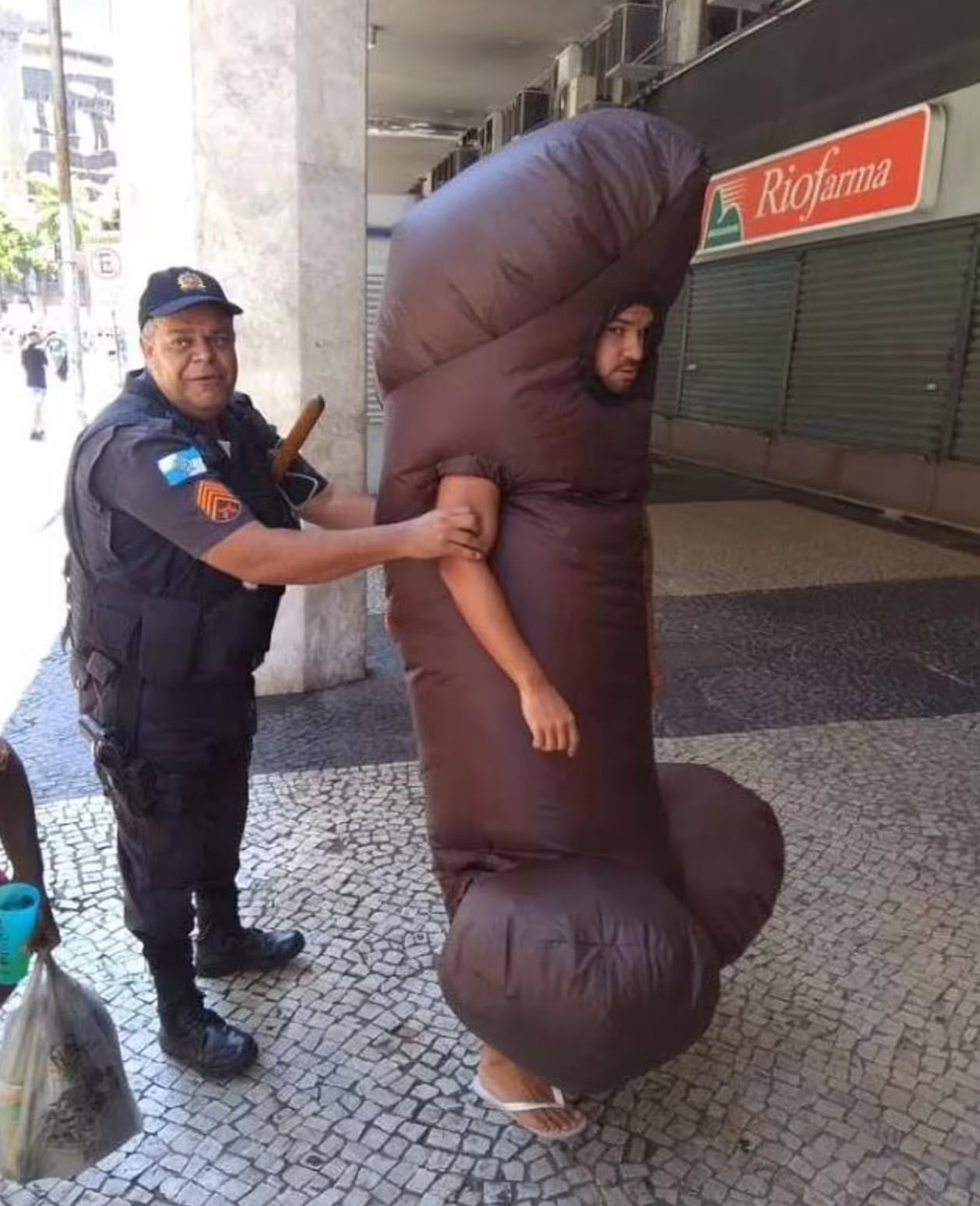 Man Dressed As 7ft Pen!s Arrested For Harassing Women